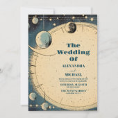 Weltraumuniversum Galaxie Hochzeit Einladung (Vorderseite)
