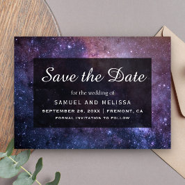 Weltraumuniversum Galaxie Hochzeit Save The Date