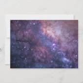 Weltraumuniversum Galaxie Hochzeit Save The Date (Rückseite)