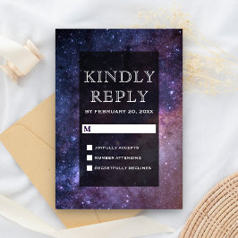 Weltraumuniversum Galaxie-UAWG RSVP Karte