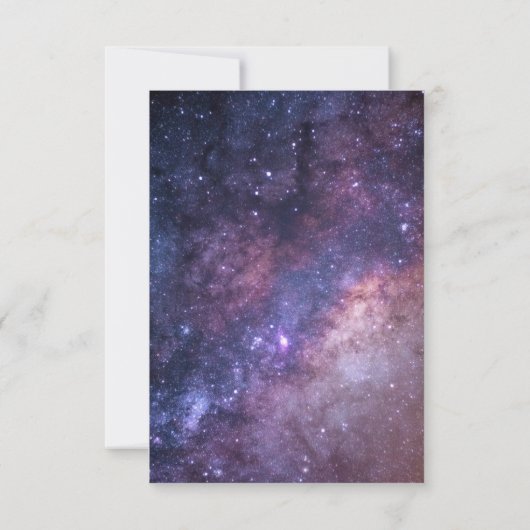 Weltraumuniversum Galaxie-UAWG RSVP Karte (Rückseite)