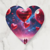 Weltraumvalentinstag Geschenkanhänger (Rückseite)