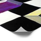 Weltraumverzerrung mit Illusionen der Perspektive Poster (Ecke)