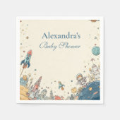 Weltraumwagendusche Serviette (Vorderseite)