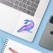 Weltraumwal Aufkleber (Laptop mit iPhone)