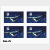 Weltraumwal Rechteckiger Aufkleber (Blatt)