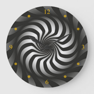 Weltraumwarp~Wormhole~We are all Time Traveller~ Große Wanduhr