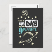 Weltraumwissenschaft Planet Astronomie Pluto Joke Postkarte (Vorne/Hinten)
