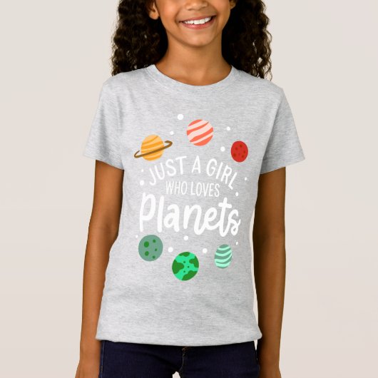 Weltraumwissenschaftlerin, die Planeten Liebe T-Shirt (Vorderseite)