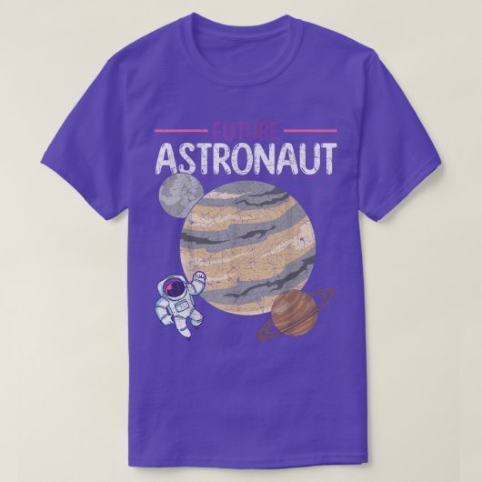 Weltraumwissenschaftliche Planeten Galaxy Future T-Shirt (Design vorne)