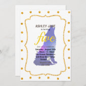 Weltraumwolf-Hobling - Wählen Sie die Hintergrundf Einladung (Vorne/Hinten)