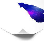 Weltraumwolf-Hobling - Wählen Sie die Hintergrundf Fotodruck (Ecke)