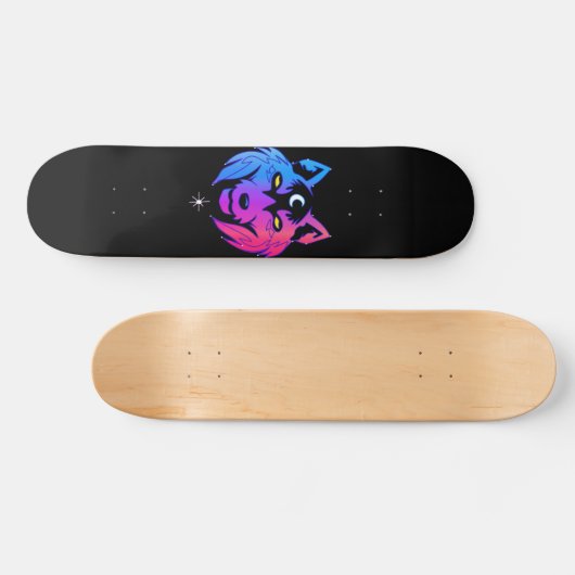Weltraumwolf Skateboard (Horizontal)