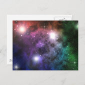 Weltraumwolken Postkarte (Vorne/Hinten)