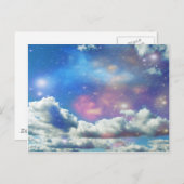 Weltraumwolken Postkarte (Vorne/Hinten)