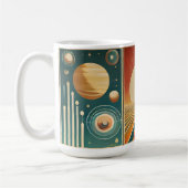 Weltraumzeitalter Art Space Time Kalender Kaffeetasse (Links)