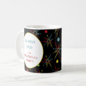 Weltraumzeitalter Atomic Retro nicht alt Mitte Jah Kaffeetasse (Vorderseite Links)