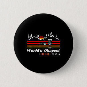 Weltreichster Disc-Golf-Spieler Lustiger Frisbee V Button