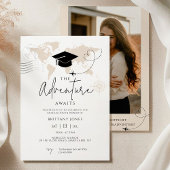 Weltreise-Abenteuer beginnt Abschluss Einladung