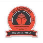 Weltreise Aufkleber (Vorderseite)