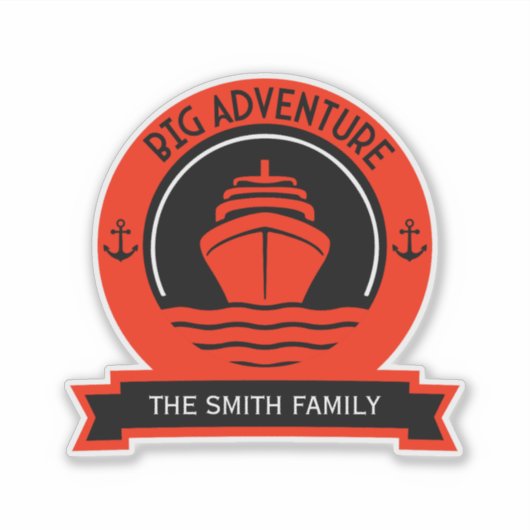 Weltreise Aufkleber (Vorderseite)