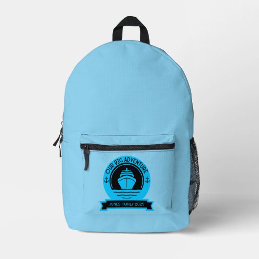 Weltreise Bedruckter Rucksack (Vorderseite)