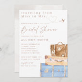 Weltreise Bridal Dusche Einladung (Vorne/Hinten)