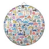 Weltreise Dartscheibe (vorne)