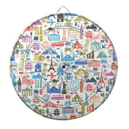 Weltreise Dartscheibe