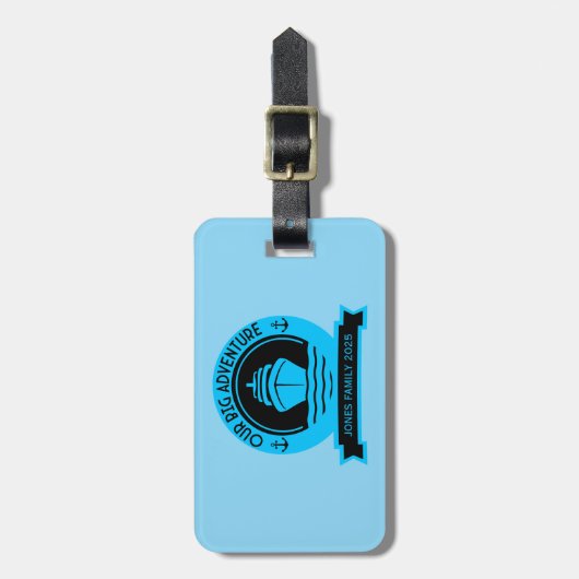 Weltreise Gepäckanhänger (Vorderseite vertikal)