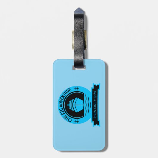 Weltreise Gepäckanhänger (Rückseite vertikal)