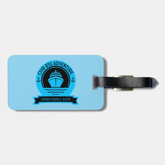 Weltreise Gepäckanhänger (Rückseite horizontal)