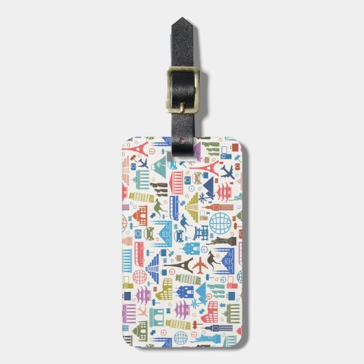 Weltreise Gepäckanhänger (Vorderseite vertikal)