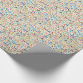 Weltreise Geschenkpapier (Ecke)