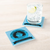 Weltreise Glasuntersetzer (Schrägansicht)