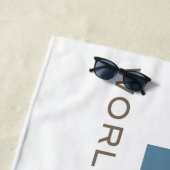 Weltreise-Holding-Badetuch Strandtuch (Beispiel)