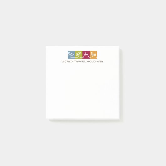 Weltreise-Holdings Post-it Klebezettel (Vorderseite)