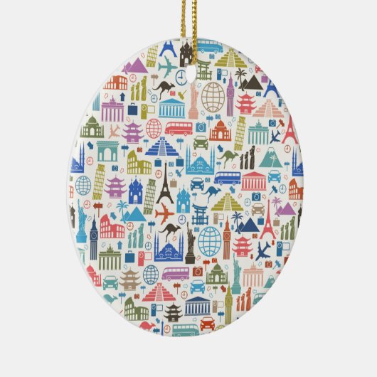 Weltreise Keramikornament (Rechts)