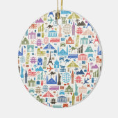 Weltreise Keramikornament (Links)