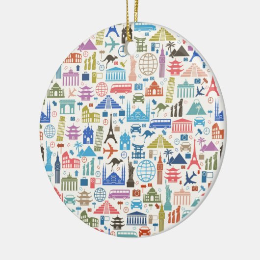 Weltreise Keramikornament (Links)