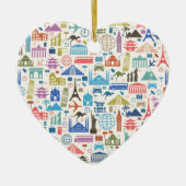 Weltreise Keramikornament (Vorne)