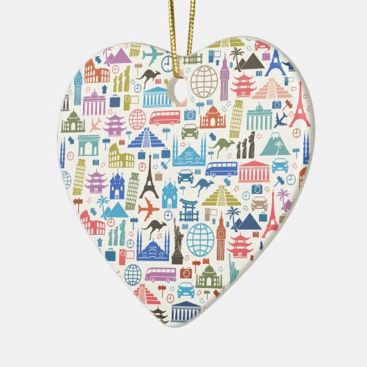 Weltreise Keramikornament (Links)
