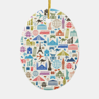 Weltreise Keramikornament