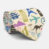 Weltreise Krawatte (Gerollt)