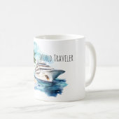 Weltreise Kreuzfahrtschiff Kaffeetasse (VorderseiteRechts)