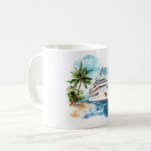 Weltreise Kreuzfahrtschiff Kaffeetasse (Vorderseite Links)