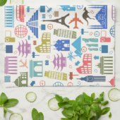 Weltreise Küchentuch (Gefaltet)