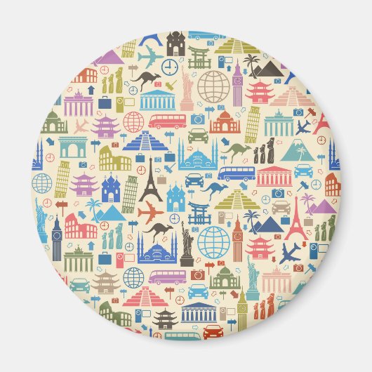 Weltreise Magnet (Vorne)