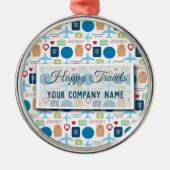 Weltreise Ornament Aus Metall (Vorne)