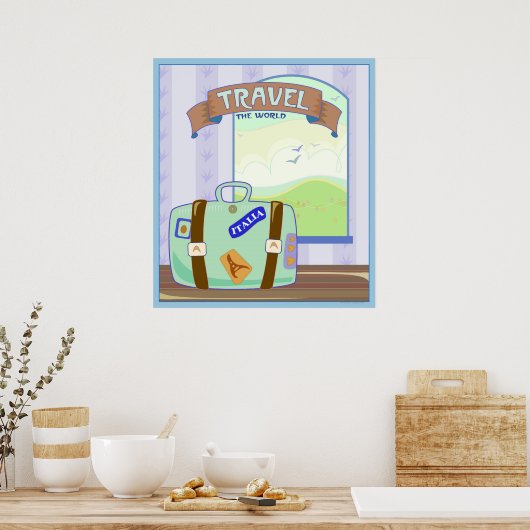 Weltreise Poster (Küche)